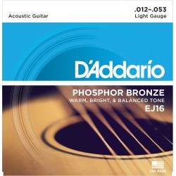 D'Addario EJ16 Phosphore Bronze Light 12-53