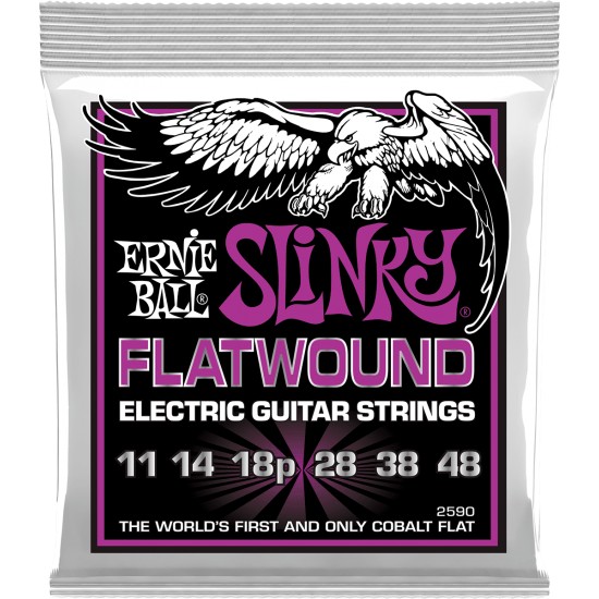 Ernie Ball 2590 Power Slinky Flatwound 11-48