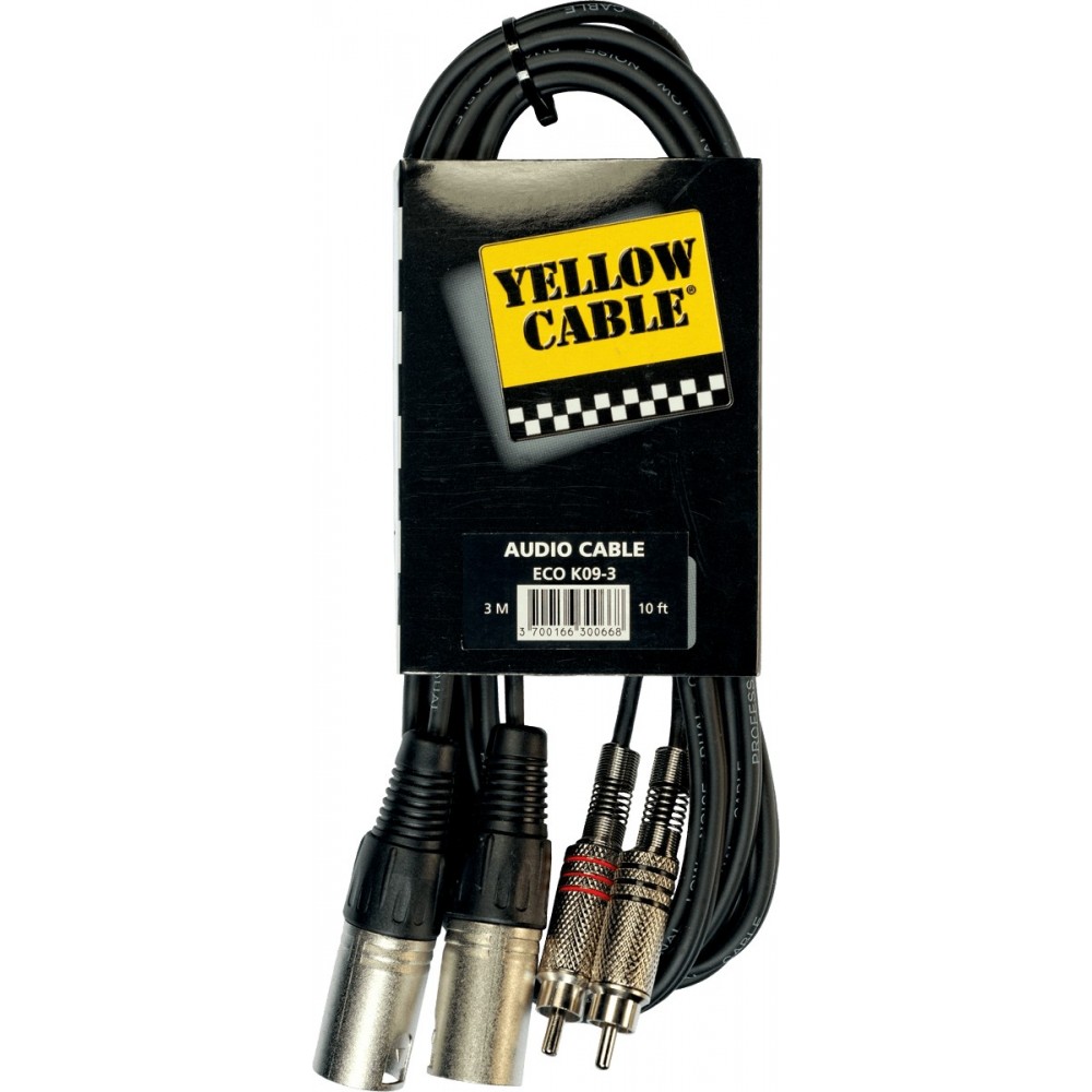 Yellow Cable M01JX Cordon jack xlr 1 m